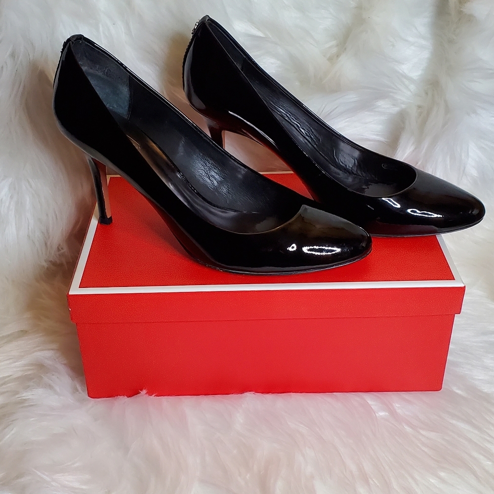 Coach Nala Patent Leather Black Pumps, sz 9.5